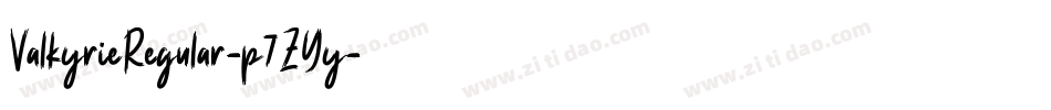 ValkyrieRegular-p7ZYy字体转换