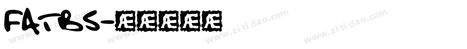 FATBS字体转换