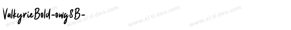ValkyrieBold-owg8B字体转换
