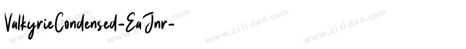 ValkyrieCondensed-EaJnr字体转换