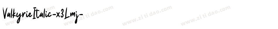 ValkyrieItalic-x3Lmj字体转换