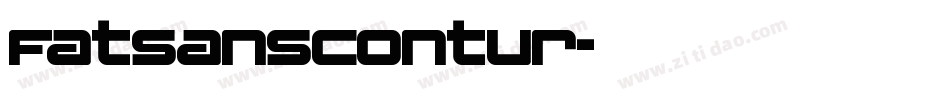 FatsansContur字体转换