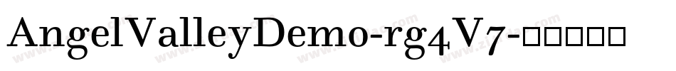 AngelValleyDemo-rg4V7字体转换