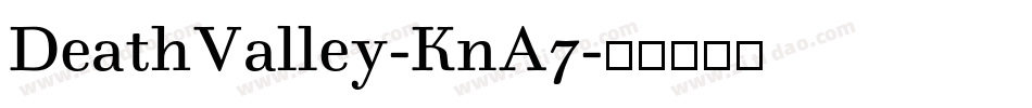 DeathValley-KnA7字体转换