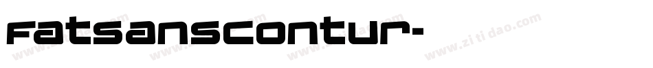 FatsansContur字体转换