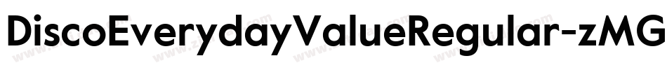 DiscoEverydayValueRegular-zMGG字体转换