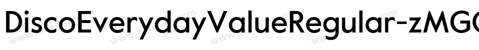 DiscoEverydayValueRegular-zMGG字体转换