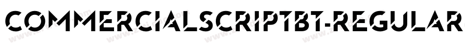 CommercialScriptBT-Regular字体转换