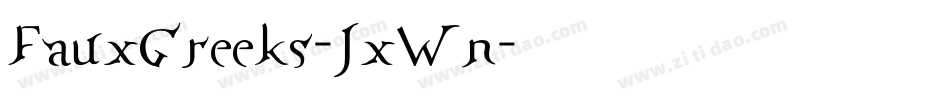 FauxGreeks-JxWn字体转换
