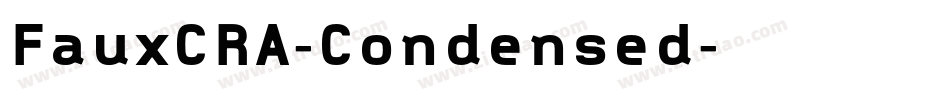 FauxCRA-Condensed字体转换