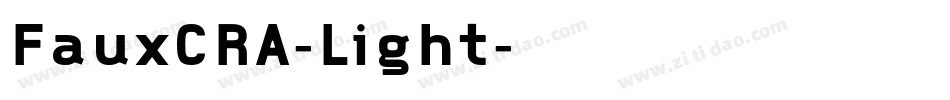 FauxCRA-Light字体转换