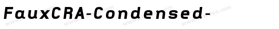 FauxCRA-Condensed字体转换