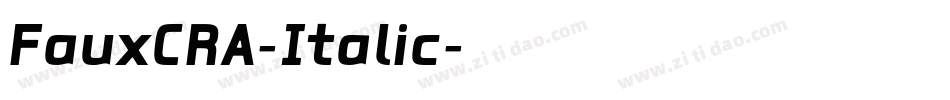 FauxCRA-Italic字体转换