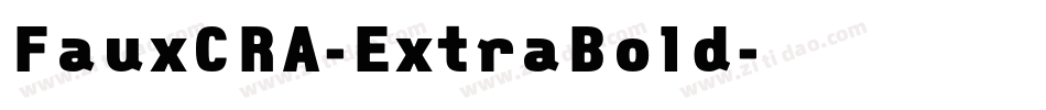 FauxCRA-ExtraBold字体转换