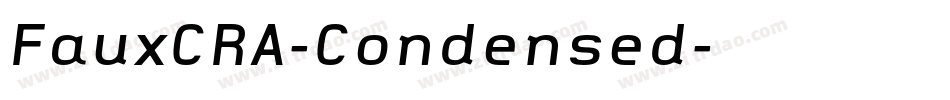 FauxCRA-Condensed字体转换