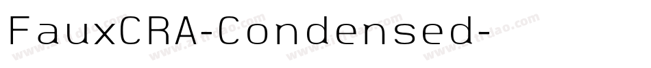 FauxCRA-Condensed字体转换