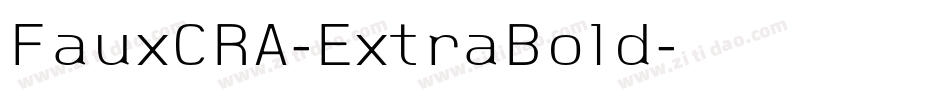 FauxCRA-ExtraBold字体转换