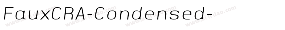 FauxCRA-Condensed字体转换