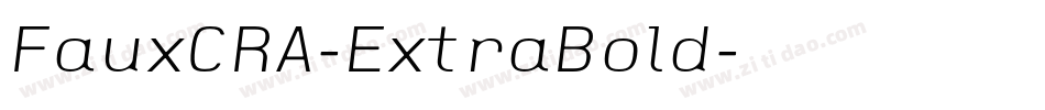 FauxCRA-ExtraBold字体转换