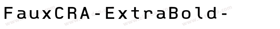 FauxCRA-ExtraBold字体转换