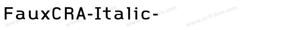 FauxCRA-Italic字体转换