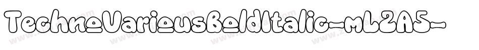 TechnoVariousBoldItalic-mL2A5字体转换