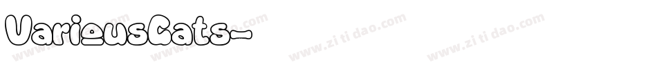 VariousCats字体转换