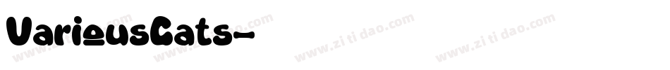 VariousCats字体转换
