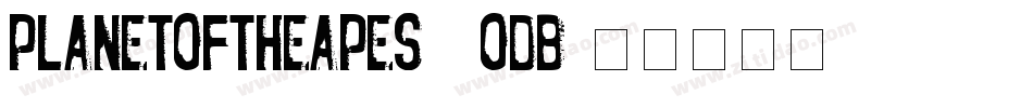 PlanetOfTheApes-7OdB字体转换