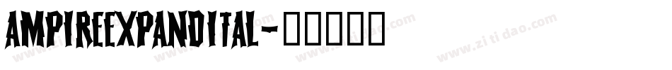 ampireexpandital字体转换