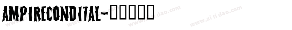 ampirecondital字体转换