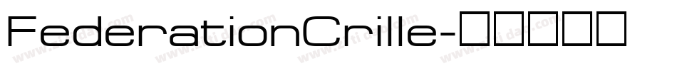 FederationCrille字体转换