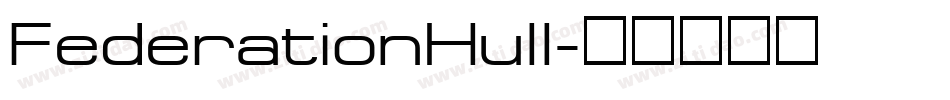 FederationHull字体转换