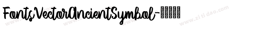 FontsVectorAncientSymbol字体转换
