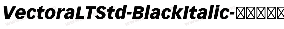 VectoraLTStd-BlackItalic字体转换