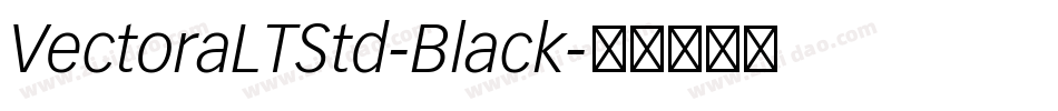 VectoraLTStd-Black字体转换