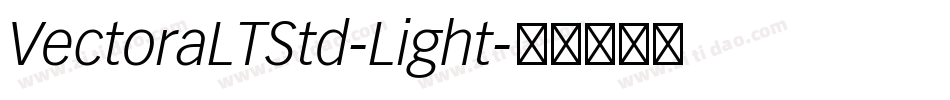 VectoraLTStd-Light字体转换