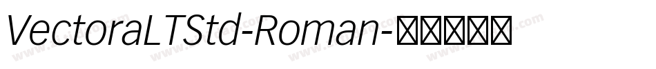 VectoraLTStd-Roman字体转换