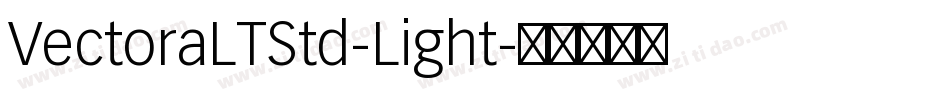 VectoraLTStd-Light字体转换
