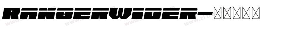 RangerWider字体转换
