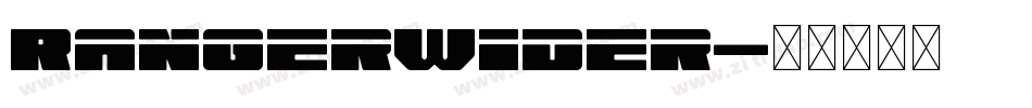 RangerWider字体转换