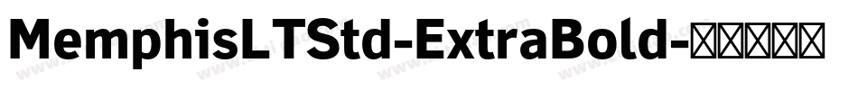 MemphisLTStd-ExtraBold字体转换