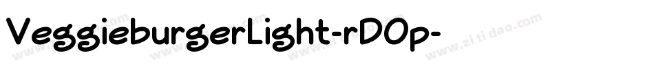 VeggieburgerLight-rDOp字体转换