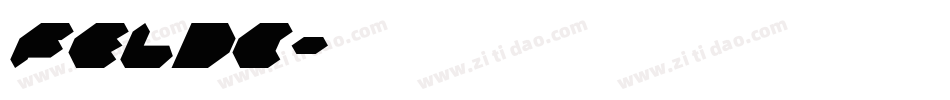 feldc字体转换