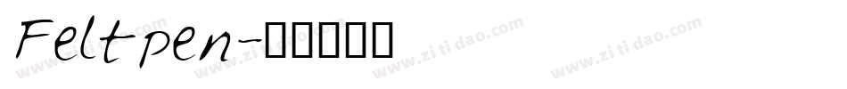 Feltpen字体转换