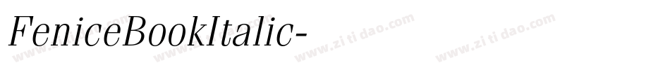 FeniceBookItalic字体转换