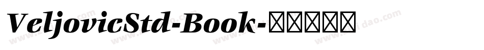 VeljovicStd-Book字体转换