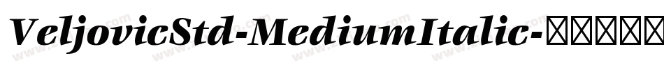 VeljovicStd-MediumItalic字体转换