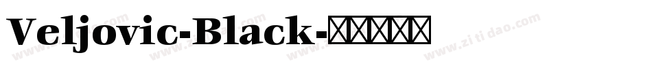 Veljovic-Black字体转换