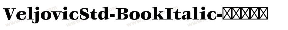 VeljovicStd-BookItalic字体转换
